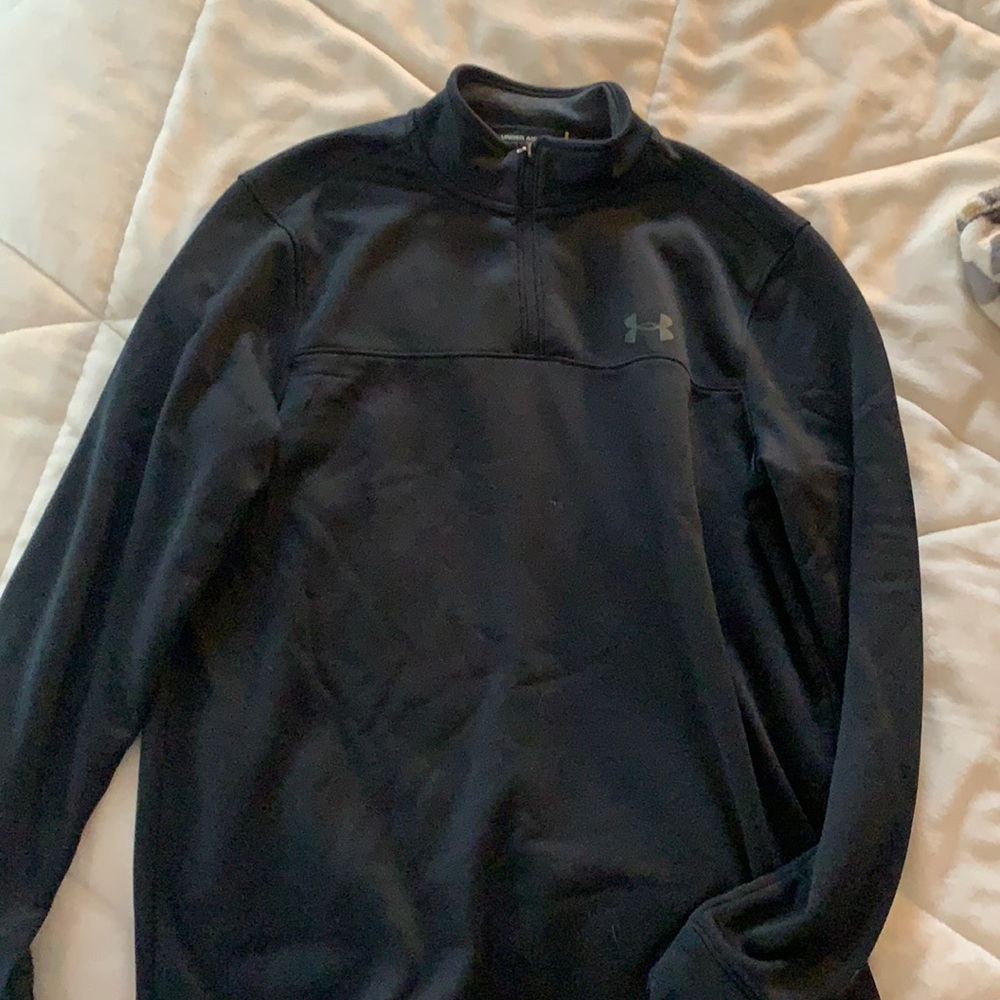 black Under Armour half-zip